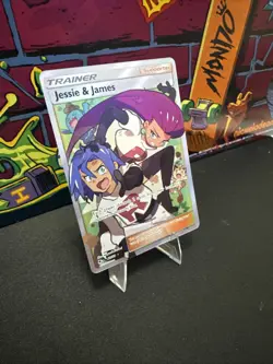 Pokemon TCG Jessie & James Trainer Full Art Ultra Rare Card 68/68 Hidden Fates - Image 2