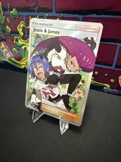 Pokemon TCG Jessie & James Trainer Full Art Ultra Rare Card 68/68 Hidden Fates - Image 3