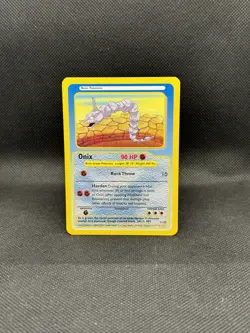 Onix Funskool Pokemon Card 2004 India Rare Trading Cards Pokemon - Image 1