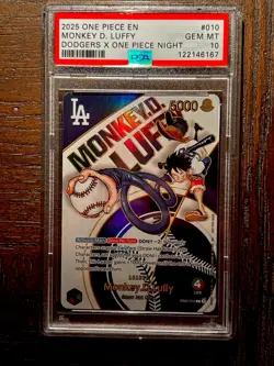 Monkey.D.Luffy (010) (Dodgers x ONE PIECE) EB02-010 One Piece Promotion Card - Image 1
