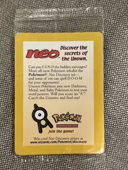 Pokemon Entei Promo Card SEALED Movie Promo NEW Neo 2001 NM - Image 1