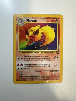 Flareon 3/64 - Jungle Unlimited Holo Rare Pokemon Card - Image 1