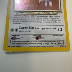 LIGHT TOGETIC 15/105 HOLO - Pokemon Card Neo Destiny 2000 Vintage LP - Image 4