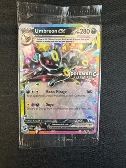 Umbreon ex 060/131 Sealed Prismatic Evolutions Stamped Promo Holo Pokemon Card - Image 1