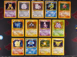 MP/HP (Unlimited) NEAR-COMPLETE Pokemon 13/16 HOLO-RARE Card BASE 102 Set WOTC#5 - Image 1