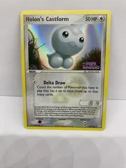 Pokemon Card - Holon's Castform Holon Phantoms 44/110 Reverse Holo Stamped - NM - Image 1