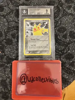 2006 Pokemon Pikachu Holo Black Star Promo Card #35 BGS 9 Mint - Image 1