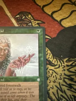 Mtg Magic Ice Age Rime Dryad Grey Border Missing Black Ink Misprint Error Card - Image 5