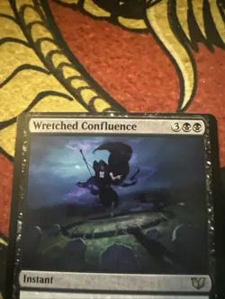 Mtg Magic Commander 2015 Misprint Miscut Wretched Confluence Error Card - Image 2