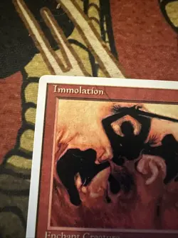 Mtg Magic Alternate 4th Edition Immolation Registration Error Misprint Card - Image 2