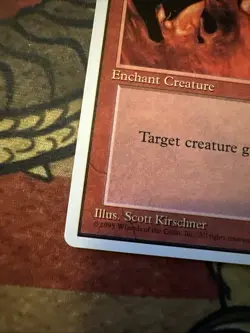Mtg Magic Alternate 4th Edition Immolation Registration Error Misprint Card - Image 3