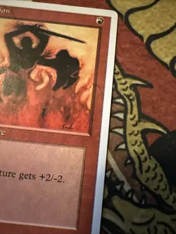 Mtg Magic Alternate 4th Edition Immolation Registration Error Misprint Card - Image 5