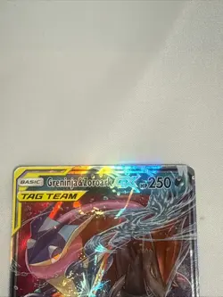 Pokemon TCG Greninja & Zoroark GX Holo Ultra Rare Card Unbroken Bonds 107 Read - Image 2