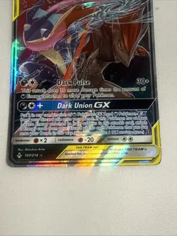 Pokemon TCG Greninja & Zoroark GX Holo Ultra Rare Card Unbroken Bonds 107 Read - Image 3