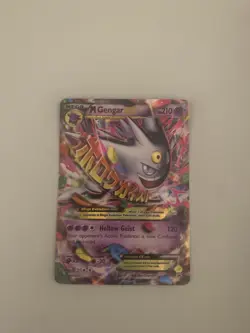 Mega Gengar EX Holo Black Star Promo Card XY166 XY damaged - Image 1