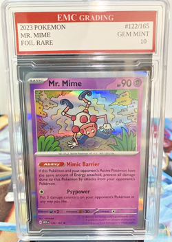 MR. MIME 122/162 RARE FOIL Pokemon 2023 Card GRADED 10 MINT TCG CCG - Image 1