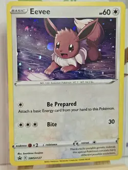 Eevee Swirl SWSH127 Holo Promo Card Sword & Shield - Image 2