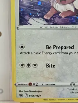 Eevee Swirl SWSH127 Holo Promo Card Sword & Shield - Image 3