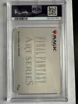 2025 MTG FINAL FANTASY ART SERIES GOLD STAMPED #8 BARRET WALLACE PSA 10 - Image 2