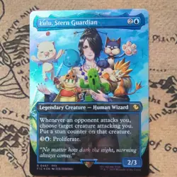 Lulu, Stern Guardian Borderless Chocobo Track Foil Commander: Final Fantasy MTG - Image 1