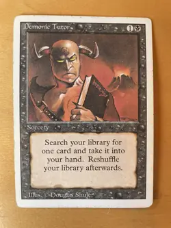 MTG Demonic Tutor Revised - Magic The Gathering - Image 1