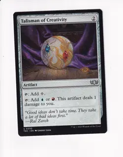 MAGIC THE GATHERING MTG COMMANDER: TARKIR: DRAGONSTORM TALISMAN OF CREATIVITY - Image 1