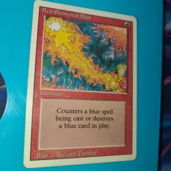 Free Shipping! MTG Red Elemental Blast - Revised Edition MP Moderately Played - Image 1