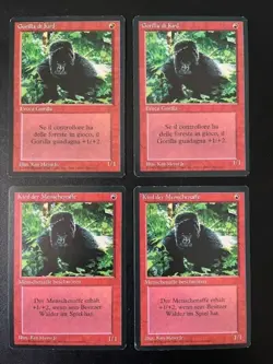 MTG- Kird Ape x4 - Foreign Black Bordered FBB - Image 1