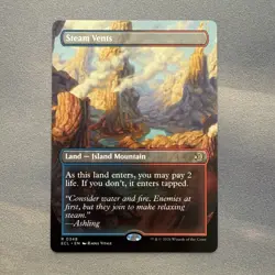 Steam Vents MINT Borderless 348 Lorwyn Eclipsed ECL MTG Rare Land Unplayed M/NM - Image 1
