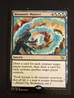 1x Biomantic Mastery (239) Commander 2015 MP MTG Magic the Gathering x1 MKE - Image 1