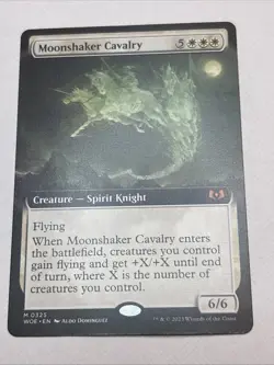 Moonshaker Cavalry (Extended Art) Wilds of Eldraine Regular - Image 1