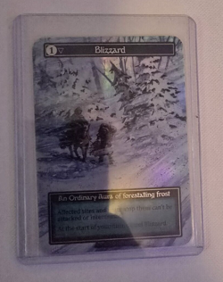 Sorcery Contested Realm Beta Foil Summer Corrected Blizzard - Image 1
