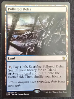 Polluted Delta Khans of Tarkir Regular Magic the Gathering - Image 1