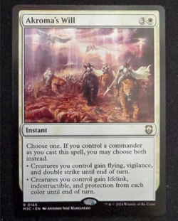 Akroma's Will Commander: Modern Horizons 3 Regular NM/NM+ Magic the Gathering - Image 1