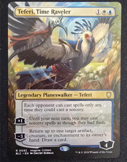Teferi, Time Raveler (Borderless) Commander: Bloomburrow Regular MTG 0092 - Image 1