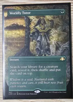 Worldly Tutor (Borderless) Dominaria Remastered Regular - Image 1