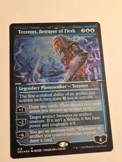 Tezzeret, Betrayer of Flesh (Showcase) ETCHED FOIL X1 MTG Kamigawa: Neon Dynasty - Image 1