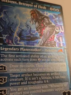 Tezzeret, Betrayer of Flesh (Showcase) ETCHED FOIL X1 MTG Kamigawa: Neon Dynasty - Image 2