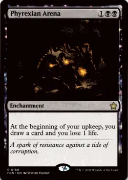 MTG Phyrexian Arena Normal NM Foundations Magic 180 - Image 1