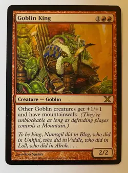 MTG Goblin King - 10th Edition - NM-LP - Image 1