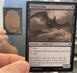 MISPRINT BLIGHTED BAT - UPSIDE DOWN BACK - MTG Magic the Gathering - Image 3