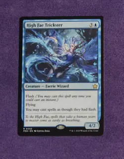 High Fae Trickster Foundations Regular NM Magic The Gathering - Image 1