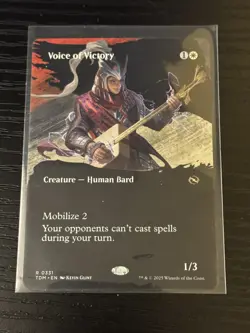 Voice of Victory - NM - Borderless - Tarkir: Dragonstorm - MTG - Image 1