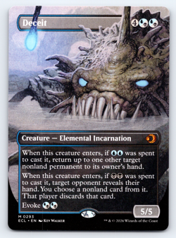 Deceit Borderless - Lorwyn Eclipsed MTG - Image 1