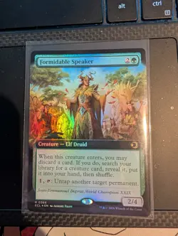 MTG: Lorwyn Eclipsed: Formidable Speaker (Extended Art) Foil Near Mint - Image 1