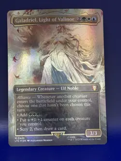 MTG - Galadriel, Light of Valinor - FOIL - LTC 498 - Mythic - 2GWU - NM - Image 1