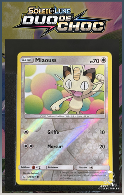 Carte Pokemon Miaouss 125/181 Reverse SL9 Duo De Choc FR - Image 1