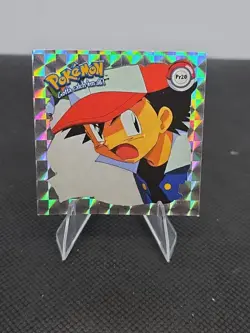Ash PR20 Pokemon Artbox Sticker Prizm Series 1 1999 - Image 1