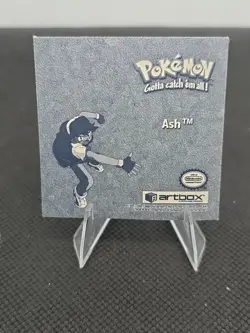 Ash PR20 Pokemon Artbox Sticker Prizm Series 1 1999 - Image 2