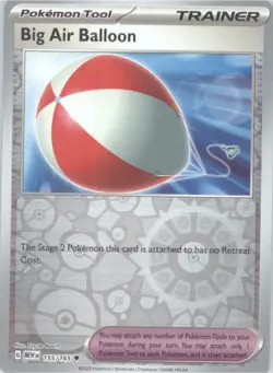 Big Air Balloon Reverse Holo Pokemon tcg SV: Scarlet & Violet 151 #155/165 - Image 1
